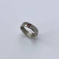 Ruby Textured Ring